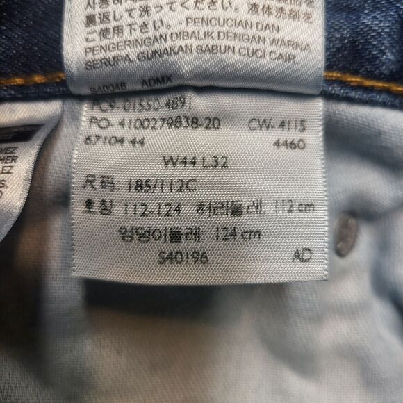 Levi's 550 Jeans Mens 42x31 Blue Relaxed Fit Straight Leg Denim Distressed - Picture 5 of 10